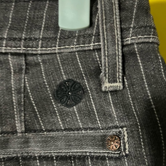 NWT $188 Habitual | Pinstripe Bootcut Flare Jeans - Picture 5 of 11